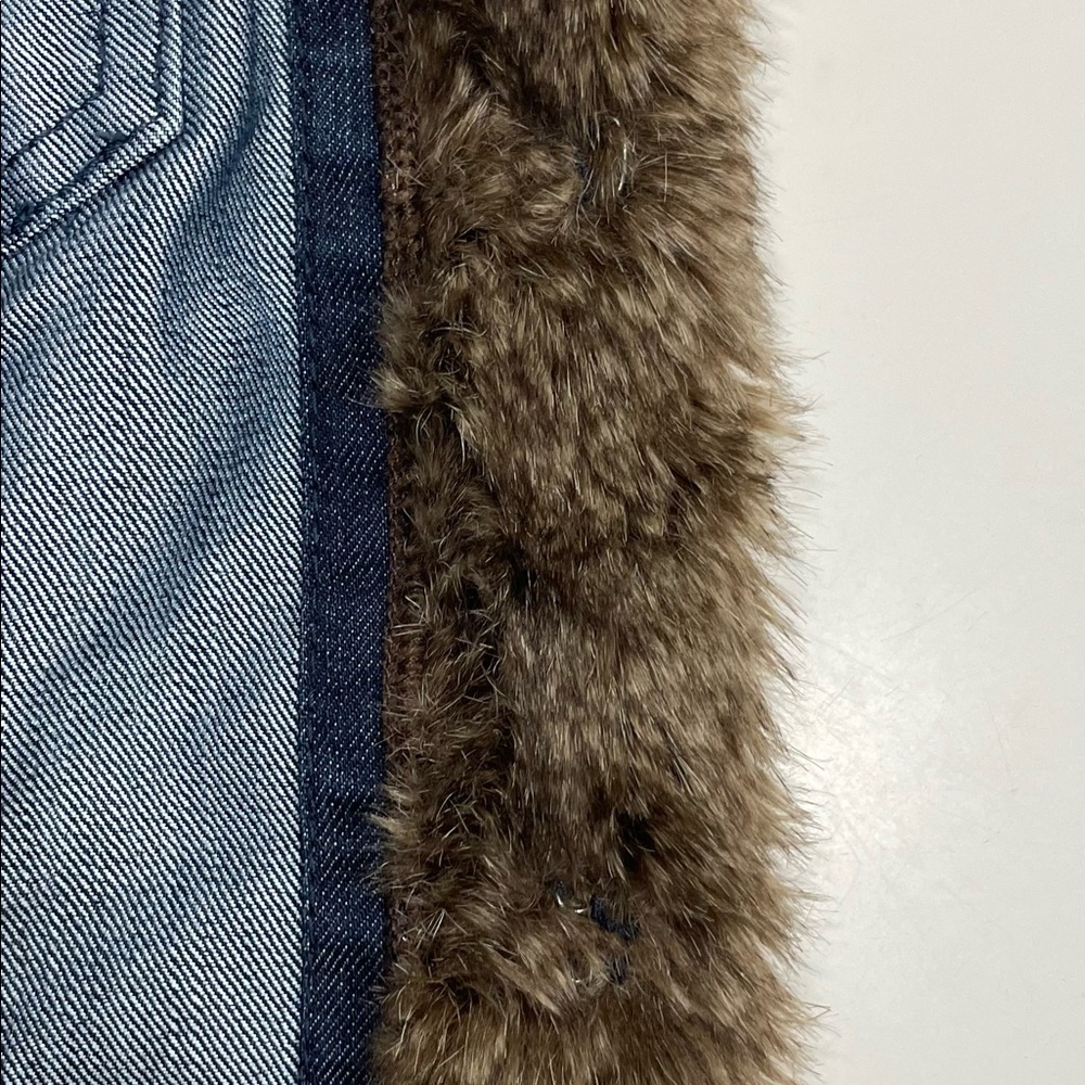 Women’s denim Jean jacket with faux fur Size M - Picture 10 of 10